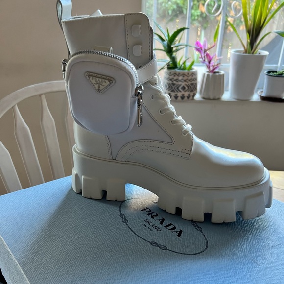 Practically brand new Prada boots. Worn once for 20 minutes. - Picture 1 of 4